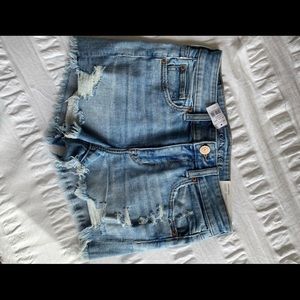 American eagle high rise jean shorts